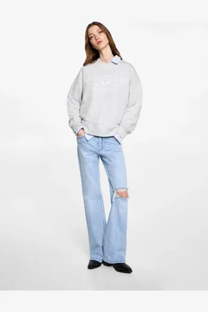MANGO Printed cotton sweatshirt