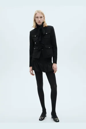 MANGO Balloon ruffled mini-skirt
