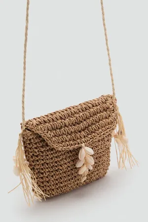 MANGO Mini straw bag