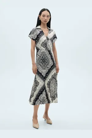 MANGO Paisley-print shirt dress