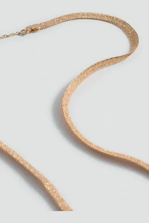 MANGO Snake chain necklace