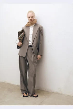 MANGO Wool-blend suit jacket