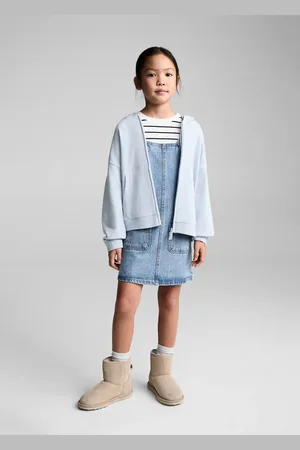MANGO Short denim pinafore
