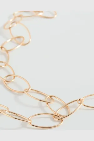 MANGO Interwoven hoops necklace