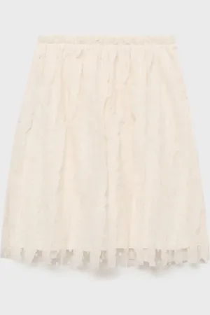 MANGO Contrast panels tulle skirt