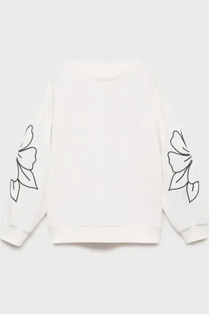 MANGO Floral embroidered sweatshirt