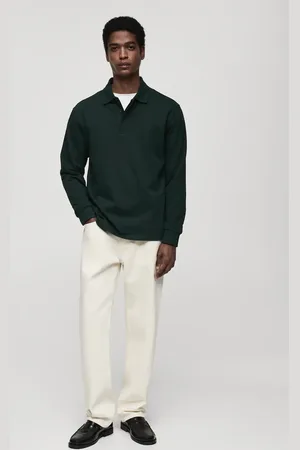 MANGO 100% cotton polo sweatshirt