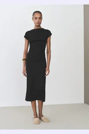 MANGO Midi-dress with draped detail