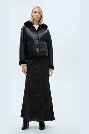 MANGO Double-sided leather-effect jacket with pockets