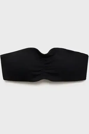 MANGO Ruched bandeau top