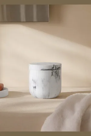 MANGO Marble-effect bathroom jar