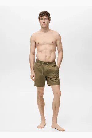 MANGO Basic drawstring swimsuit