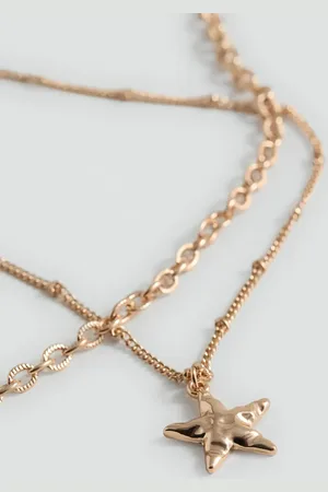 MANGO Combined chain necklace