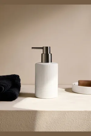 MANGO Stoneware soap dispenser with relief