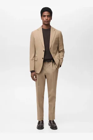 MANGO Turin 100% virgin wool suit trousers