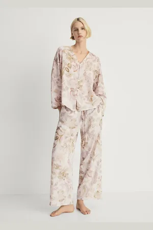 MANGO Pyjama top with floral detail