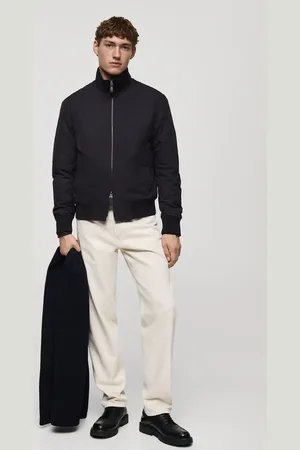 MANGO Water-repellent quilted bomber jacket