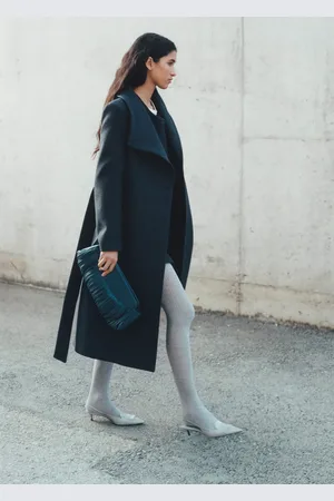 MANGO Leather handbag