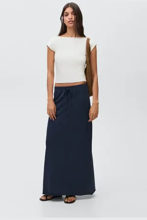 MANGO Long knitted skirt