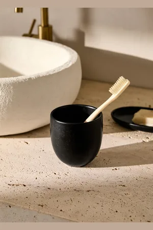 MANGO Stoneware bathroom glass with mattefinish