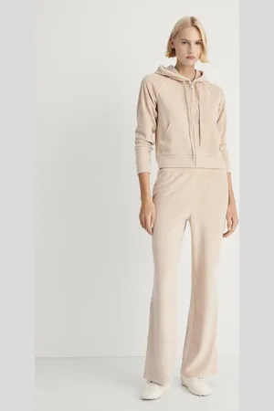 MANGO Velour sweatshirt with soft touch