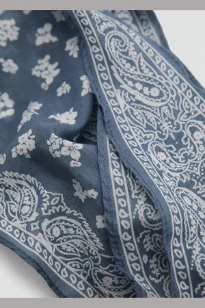 MANGO Printed bandana scarf