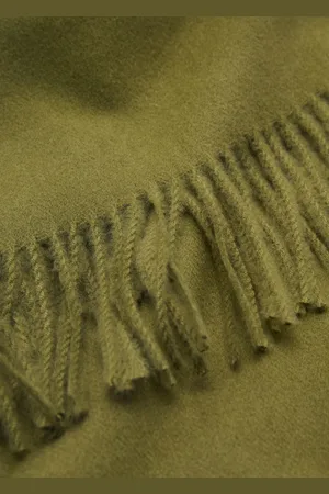 MANGO Fringed edge scarf