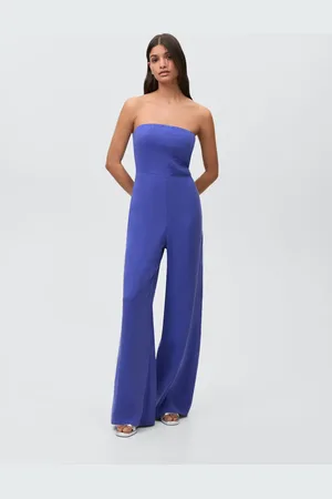 MANGO Long strapless jumpsuit