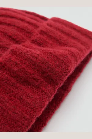 MANGO Ribbed knit beanie