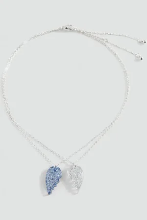 MANGO Heart pendant necklace