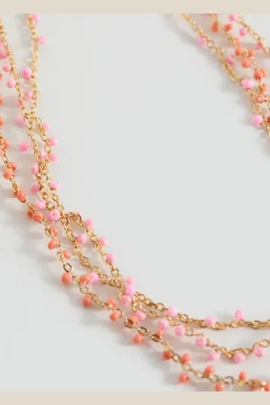 MANGO Pendant triple necklace