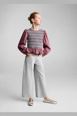 MANGO Honeycomb pattern blouse