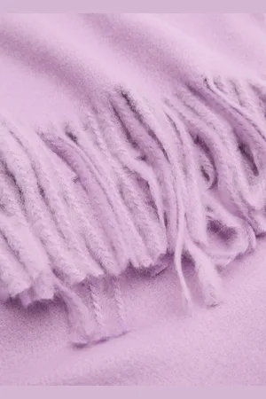 MANGO Fringed edge scarf