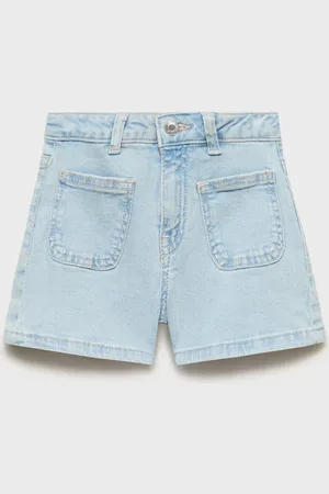 MANGO Straight-fit denim shorts