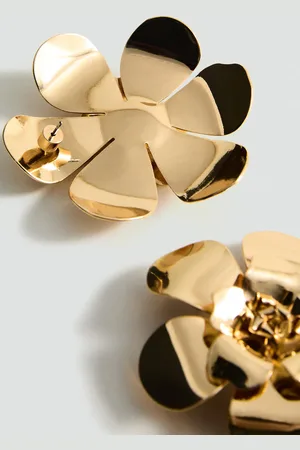 MANGO Maxi flower earrings
