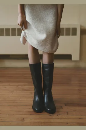 MANGO Knee-high leather boots