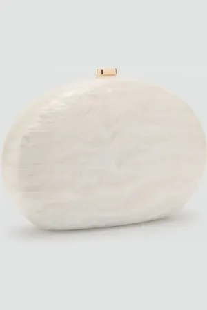 MANGO Oval clutch bag