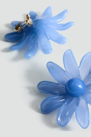 MANGO Flower-design earrings
