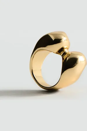 MANGO Volume textured ring
