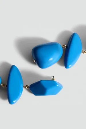 MANGO Resin hanging bead earrings