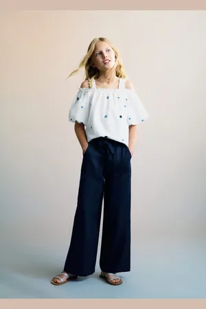 MANGO Bow belt trousers