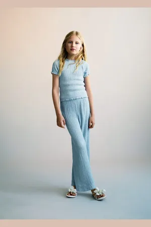 MANGO Textured culotte trousers