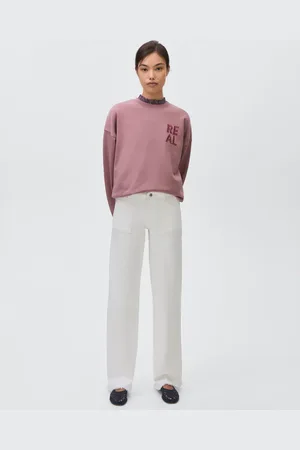 MANGO Embroidered message sweatshirt