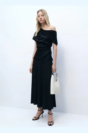 MANGO Short-sleeved draped blouse