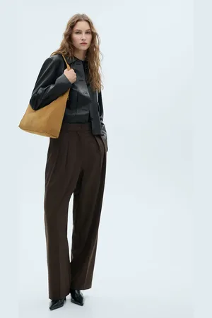 MANGO Suede shopper bag