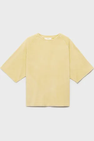 MANGO Terry cotton overdyed sweatshirt