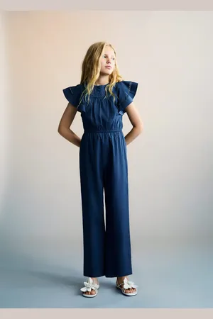 MANGO Long embroidered jumpsuit