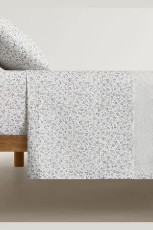 MANGO Cotton percale printed cotton top sheet for cot