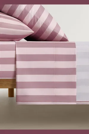 MANGO Cotton percale thick-striped children