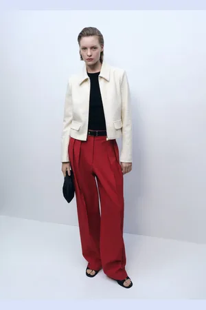 MANGO Cotton-blend jacket with lapel
